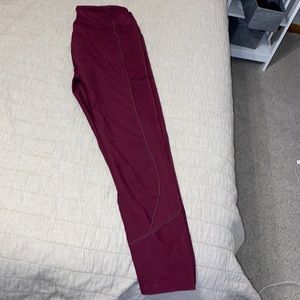 Victoria’s Secret Maroon Total Knockout Tight Leggingss